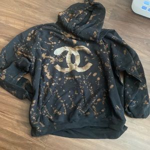 chanel logo hoodie